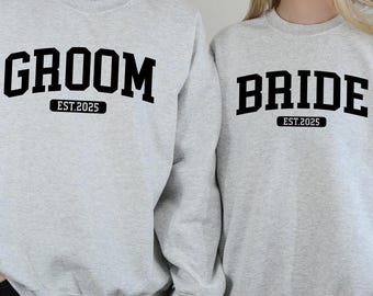 Marriage Sweatshirt, Bride and Groom Sweatshirt, Matching Wife Sweatshirt, Honeymoon Sweatshirt, Wedding Party Sweatshirt, Valentine Sweater