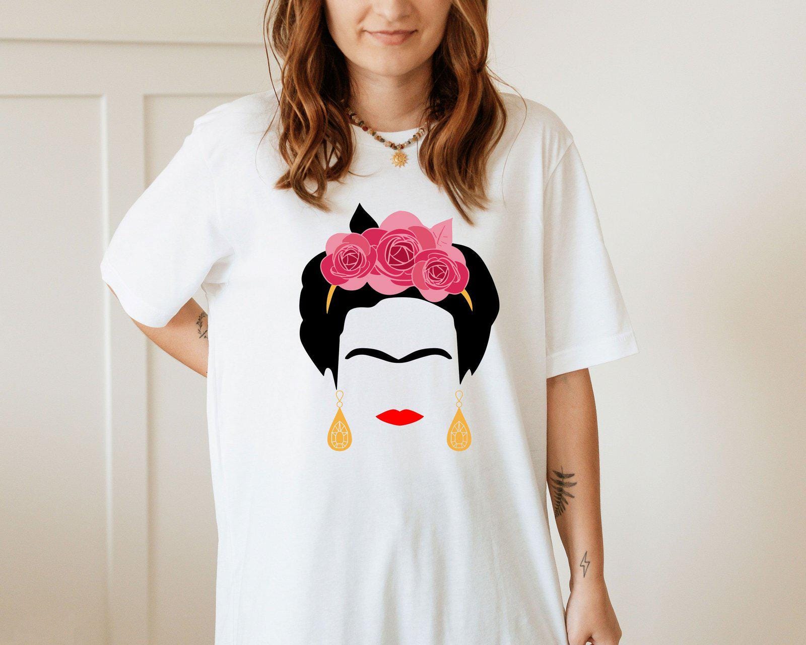 Frida Shirt, Minimalist Feminist Shirt, Empowerment Shirt, Frida Kahlo T-shirt, Frida Fan Tee, Viva La Vida Shirt, Inspirational Shirt