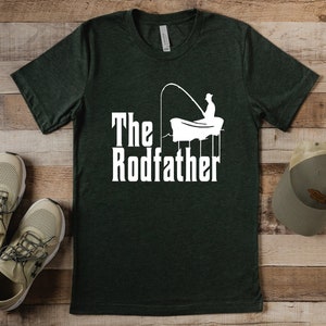 Fishing Parody Shirt, Fishing Dad Shirt, The Rodfather Shirt, Funny Fisherman Tee, Fathers Day Gift, Fishing Lover Shirt,Fishing Hobby Tee image 3