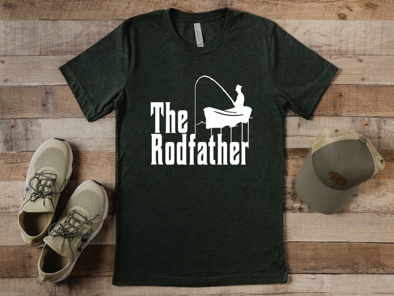 Fishing Parody Shirt, Fishing Dad Shirt, The Rodfather Shirt, Funny Fisherman Tee, Fathers Day Gift, Fishing Lover Shirt,Fishing Hobby Tee image 3
