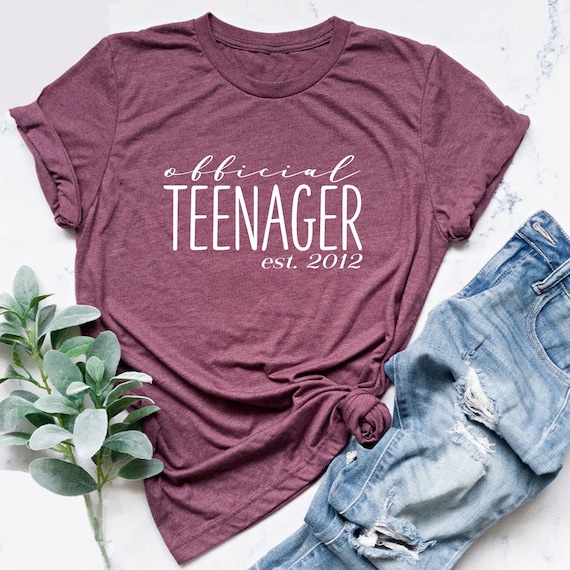 Thirteen Official Teenager Shirt, Hello Thirteen T-shirt, 13th Birthday Shirt, Thirteenth Birthday, 13 Years Old T-shirt, 13th Birthday Gift