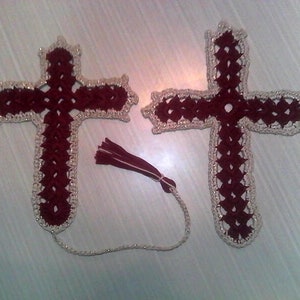 Crochet Cross Bookmark