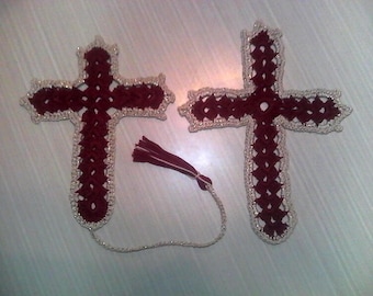 Crochet Cross Bookmark