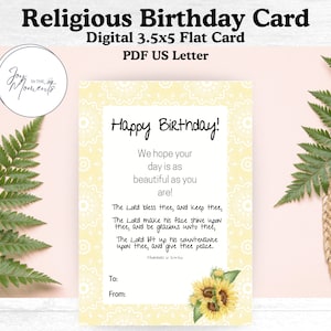 Tarjeta de cumpleaños religiosa, números 62426, versículo bíblico de cumpleaños, El Señor te bendiga, cumpleaños SUD, Sociedad de Socorro, Tarjeta de cumpleaños para mujeres de fe