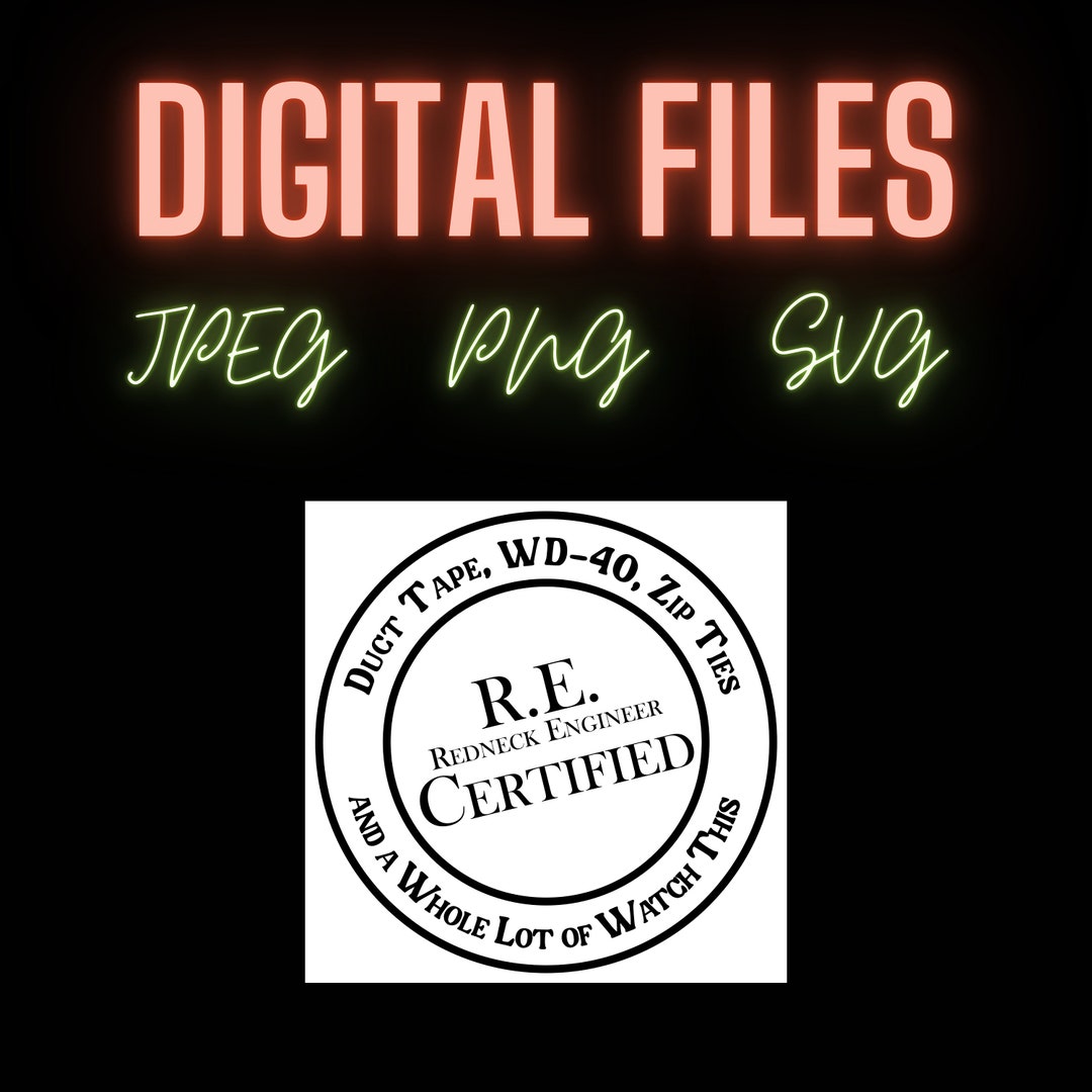 Redneck Certified Duct Tape WD40 Zip Ties Watch This Etsy