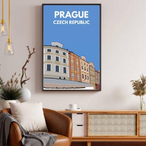 Prague Travel Poster- Digital Download Wall Art