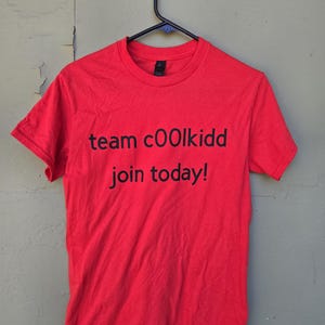 Team c00lkidd, Adult Unisex Dyed Tee, Roblox Game, Cosplay Shirt, Gamer Tee, Hacker, Forsaken