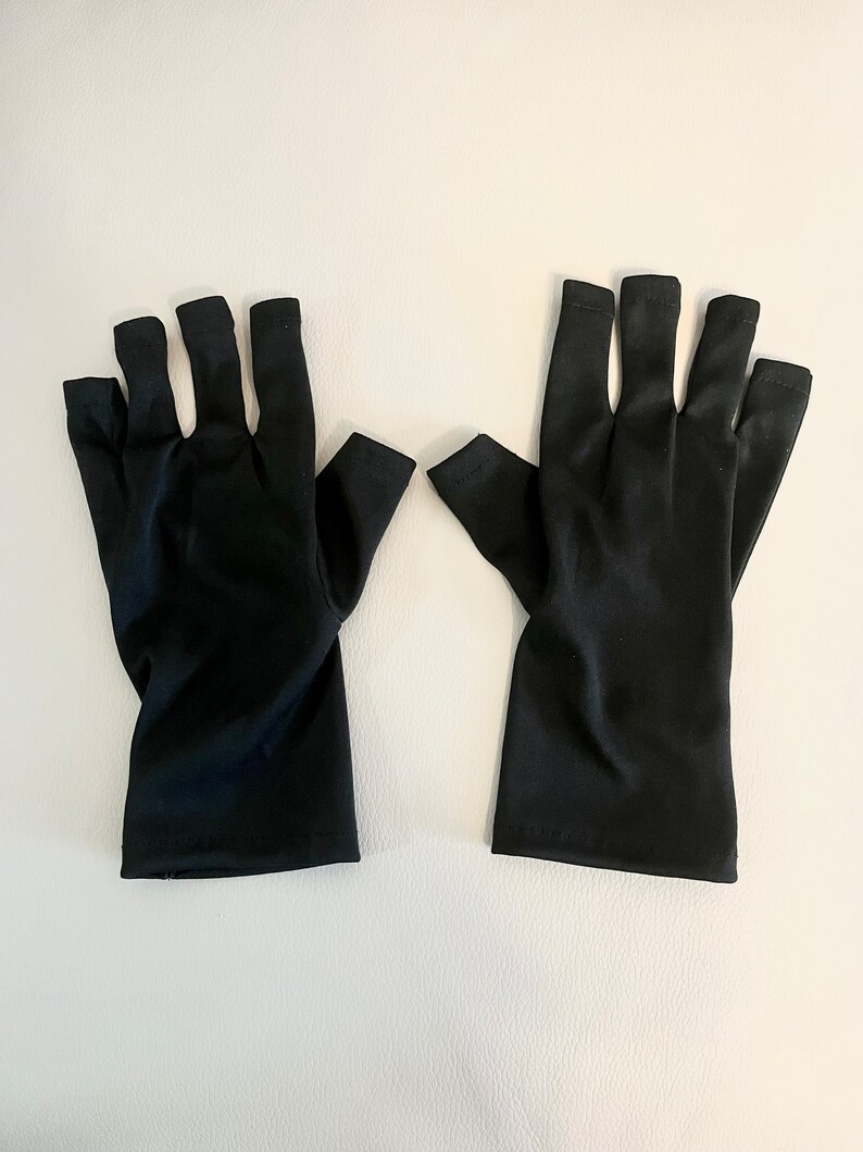 Manicure Gloves for UPF 50 Antiaging Skin Protection Fingerless Glove Etsy