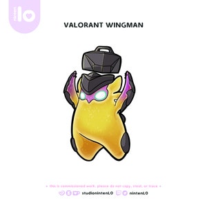Wingman Gekko Ability Valorant Plant Spike Emote for Twitch, YouTube, and Discord Streaming