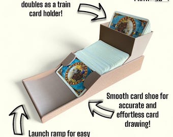 Soporte para tarjetas y devolución impreso en 3D, accesorio para juegos de mesa