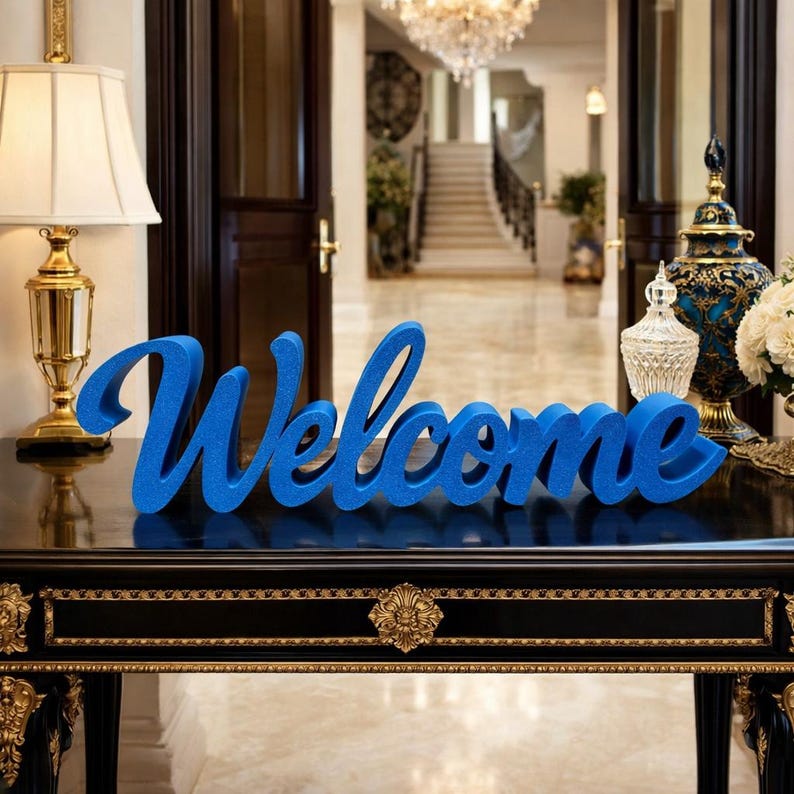 Welcomesign Decore Freestanding Welcome Sign | Modern Home & Office Decor | Tabletop ...