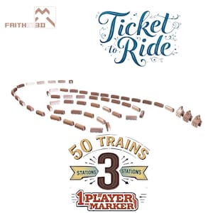 Ticket to Ride custom train pieces