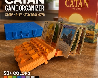 Maleta para piezas del juego Catan: Organizador portátil para juegos de mesa