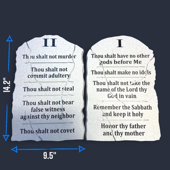 Ten Commandments Shadow Box 10 Commandments Tablet Template