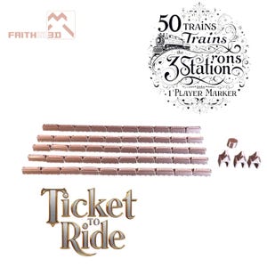 Ticket to Ride custom train pieces
