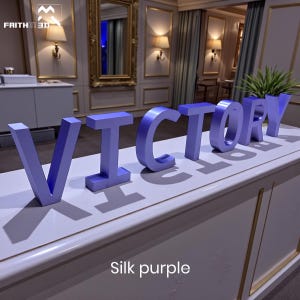 Custom 3D Printed Letter | Freestanding Name Sign, Nursery Decor