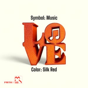 LOVE Sculpture, Sign, Statue, Music Note Symbol, Custom Symbol Service