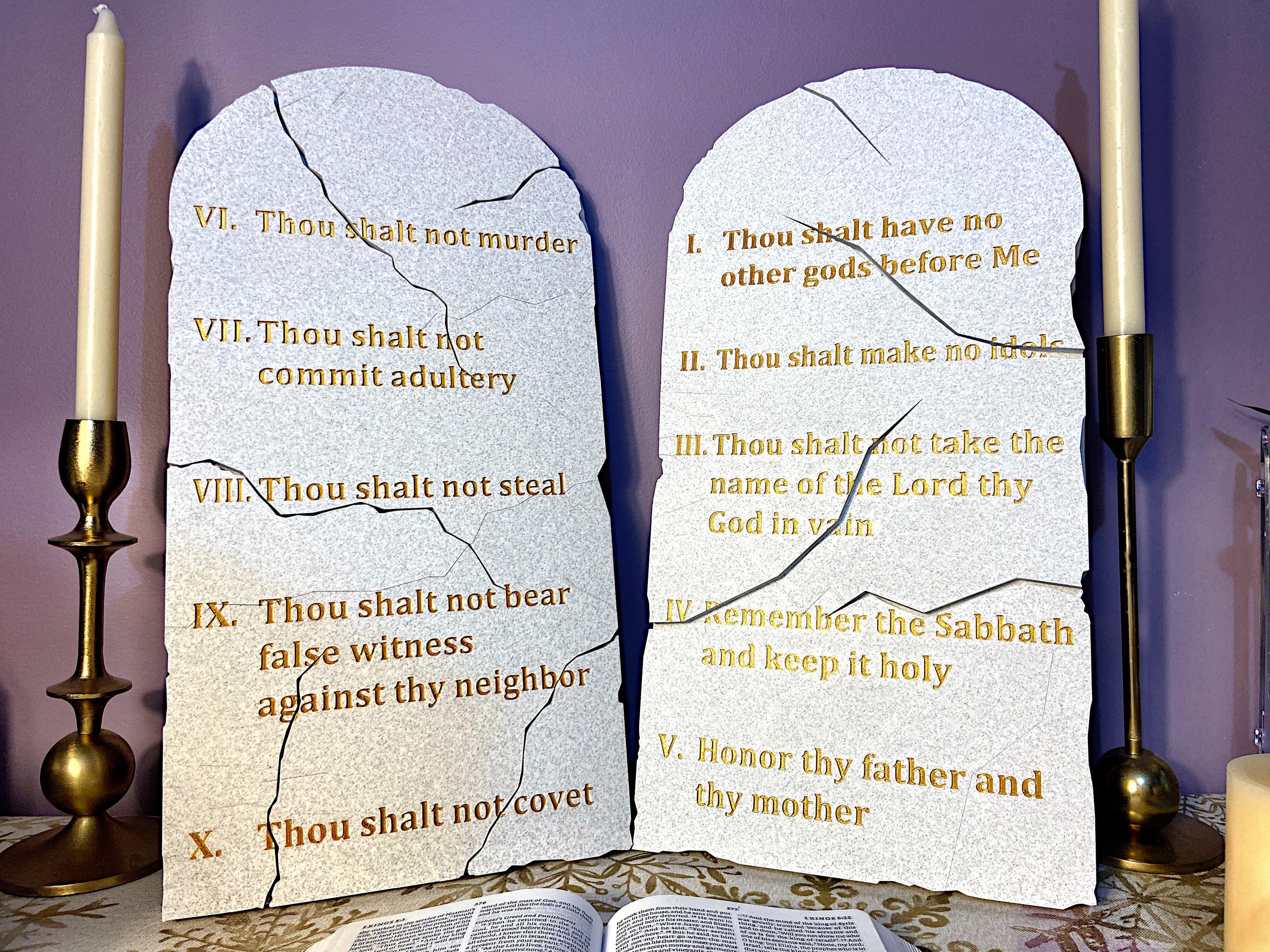 Ten Commandments Tablets – Paleo & English Designs - Etsy