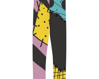 Sally Kids Leggings, Nightmare, Character, Costume, Disney Bound, Casual, Halloween, Disney,