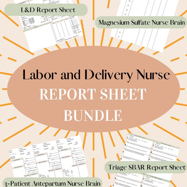 Nurse Brain Sheet Ob - Etsy