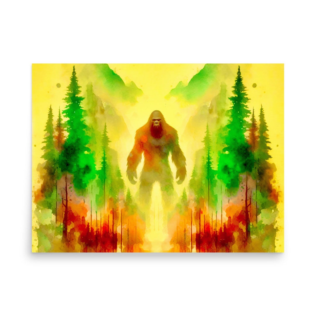 BIGFOOT WATERCOLOR - Limited Edition Print (150 Copies) - Multiple ...