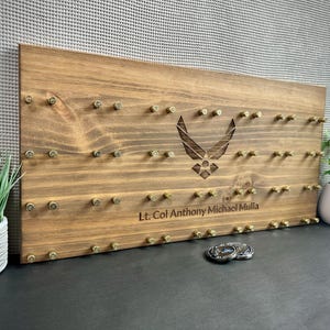 Challenge Coin Display | Thin Blue Line | Challenge Coin Holder | Police Gift | Law Enforcement Gift | Police Coin Display