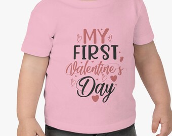 My First Valentine's Day Infant Shirt | 1st Valentines Day Shirt | Baby's First Valentine's Day | Valentine's Day Shirt for Baby