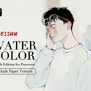 Leessuu Waterverfborstels Editie voor Procreate, Procreate penselen, digitaal papier, penselen voor iPad, aquarelpenselen, aquarel