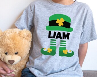 Boys Personalized Saint Patrick's Day Sweatshirt, Boy Saint Patricks Day Gift T Shirt, Kids Sweater, Toddler T-shirt, Baby Tshirt, Irish Tee