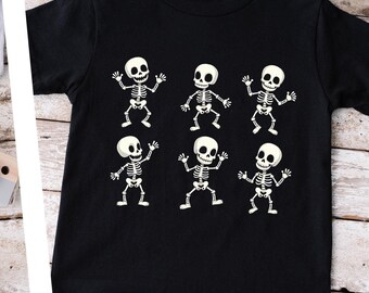 Kids Dancing Skeletons Halloween Shirt, Gift Dancing Skeleton T Shirt for Kids,Toddler Skeleton Tee Youth Dancing Skeletons Halloween Shirts