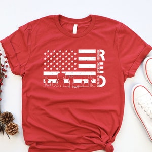 On Friday We Wear Red T Shirt, Remember Everyone Deployed Gift Shirts, American Flag Military Sweatshirt, Us Veteran Tote Bag, Memorial Day
