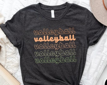 Joli t-shirt de volley-ball, t-shirt cadeau joueur de volley-ball, sweat-shirt sport maman, tenue de l'équipe de volley-ball de l'école, t-shirt fan de volley-ball, t-shirt GameDay