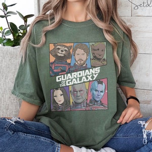 Retro Marvel Guardians of the Galaxy 3 Comfort Colors Shirt, Marvel Avengers Sweatshirt, Super Hero Shirt, Rocket, Starlord Shirts