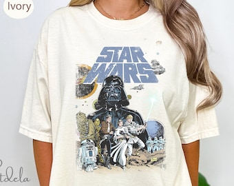 Vintage Disney Star Wars Shirt, Retro Star Wars Comfort Colors Shirt, Star Wars A New Hope Faded, Disneyworld Shirts, Disney Family Shirts