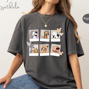 Vintage Disney Mickey Polaroid Comfort Colors T-Shirt, Mickey and Friends Shirt, Disneyland Shirt, Disneyworld Shirt, Disney Family Shirts