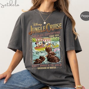 Vintage Disney Jungle Cruise Ride Comfort Colors Tshirt, WDW Disney Vacation, Magic kingdom shirt, Mickey and Friends,Disney trip shirt