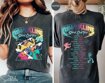 Retro 90s Goofy Movie Comfort Colors Shirt, Max Goofy Roxanne Powerline Shirt, Disney World Tour Shirt, Goofy Movie Shirt, Disney Group