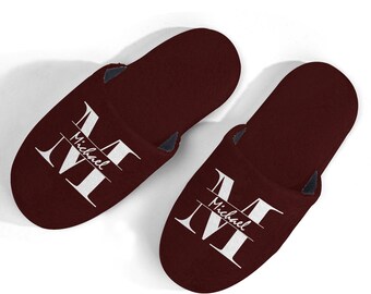 Ciabatte in Spugna Personalizzate Nome IVAN Numero 41 / 44 Pantofole Slippers