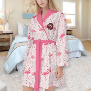 Flamingo Dressing Gown - Etsy