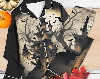Haunted Mansion Unisex Pajama Set: Ghost and Death Halloween Loungewear XS-5XL