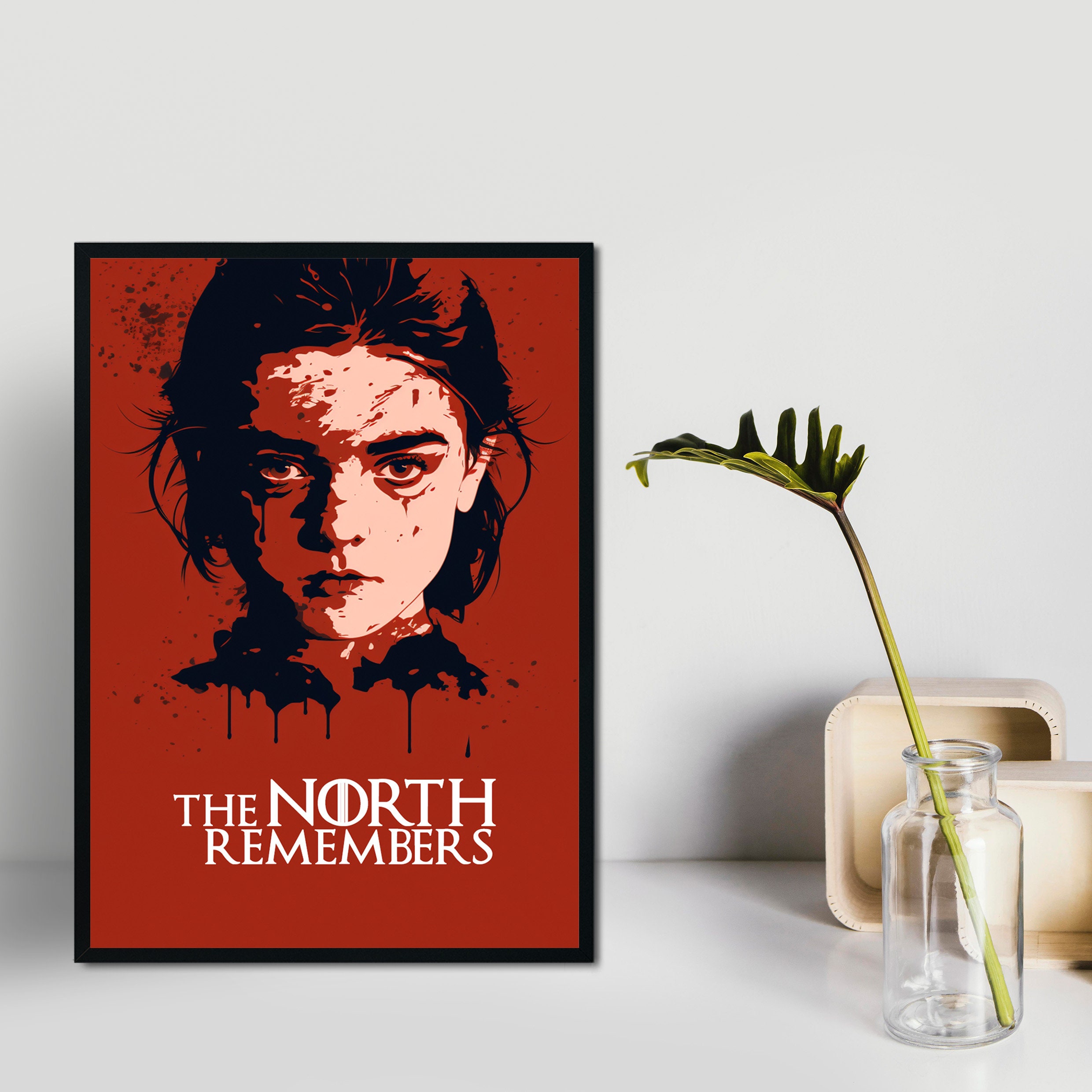 Arya Stark Poster, Game of Thrones Print Art, Printable Arya Stark Art ...