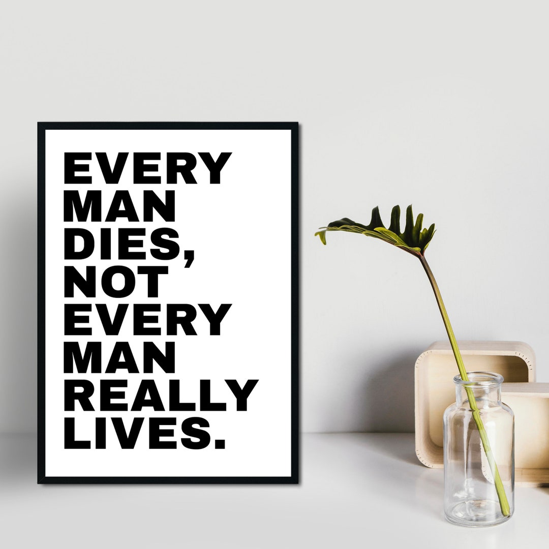 Braveheart Movie Quote Art Print, Movies Art, Printable Art, Digital