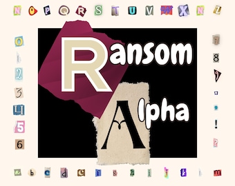 Ransom Alphabet Clipart | Cutout Letters, Numbers (PNG)