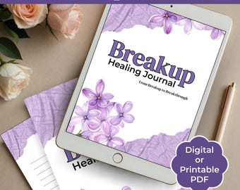 Breakup Healing Journal | Self-Love Recovery Workbook (Digital PDF)