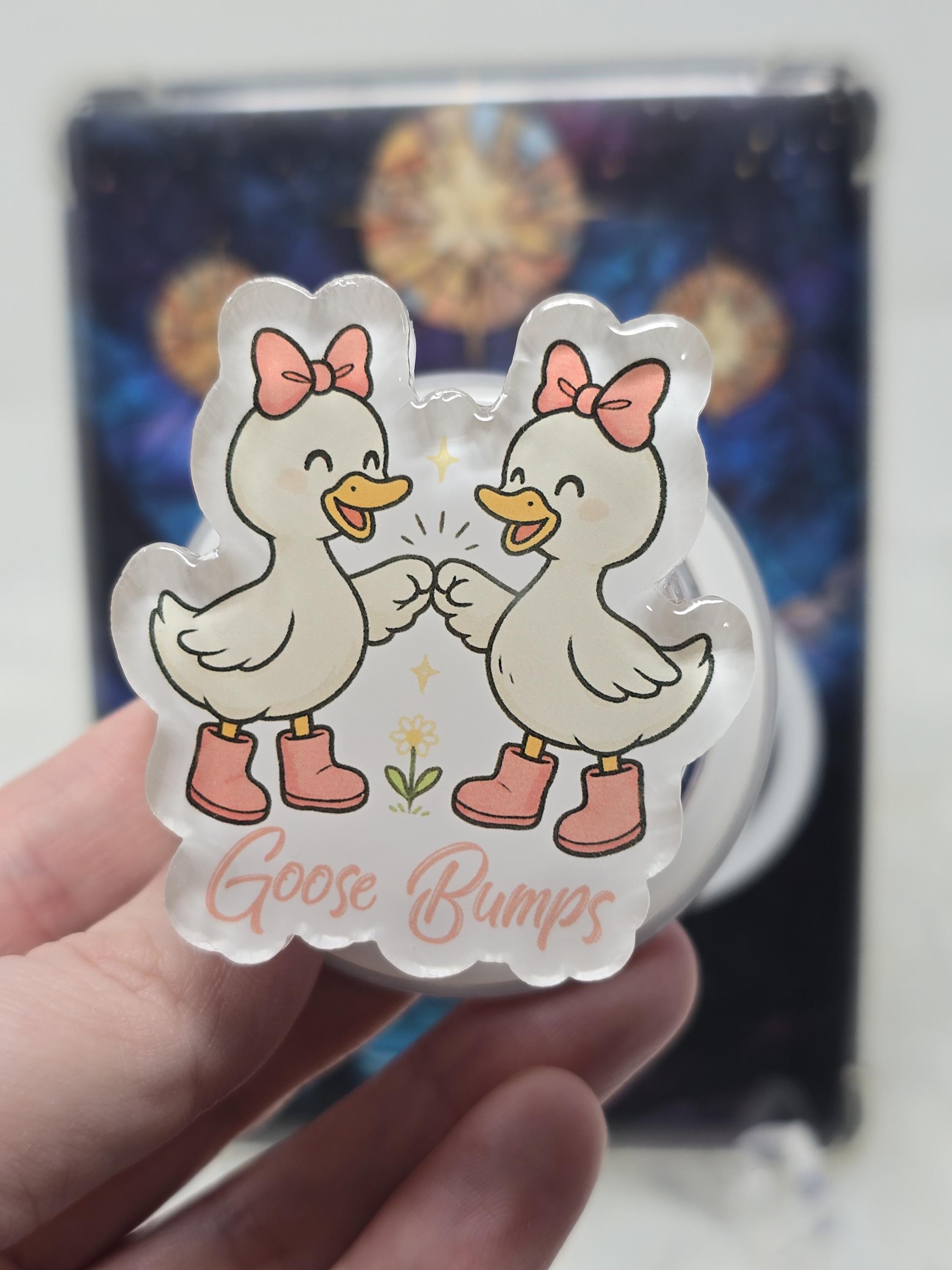 Goose Bumps | E-Reader Grip| Magnetic grip|  Bookish Kindle Grips| Kobo Grips| Kindle Accessory| Phone Grip| Bookish Accessory