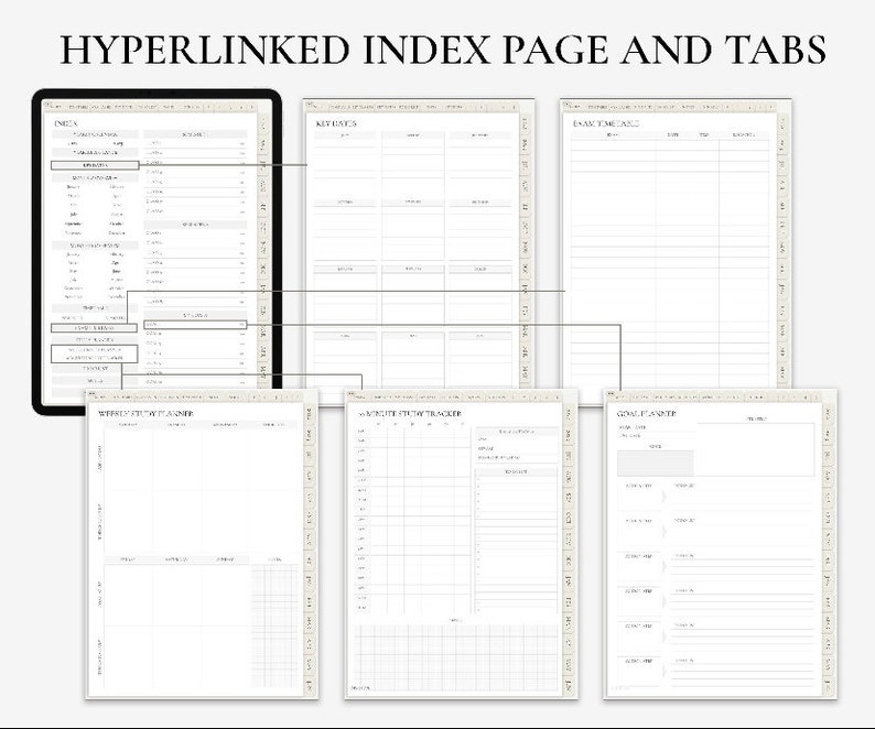 2023 Student Digital Planner Goodnotes, Academic Planner, Digital