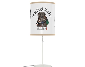 Little Duck Hunter Nursery Lamp, Personalized Name Lamp, Duck Hunting Baby Nursery Decor, Mallard Duck Nursery, Hunting Kids Bedroom Decor