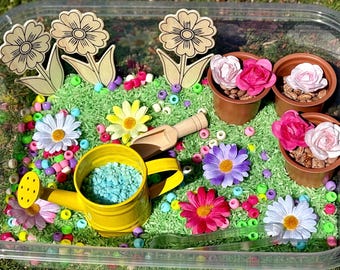 Garden Sensory Bin Spring Sensory Filler Flower Sensory Kit Easter