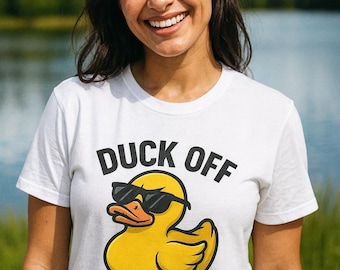 Funny Rubber Duck Graphic Tee, Edgy Sarcastic Shirt