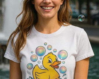 Funny Rubber Duck Graphic Tee, Adult Humor T-Shirt